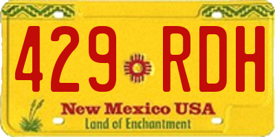 NM license plate 429RDH