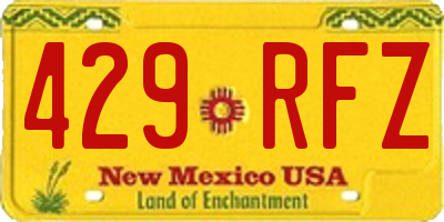 NM license plate 429RFZ