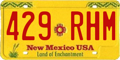 NM license plate 429RHM