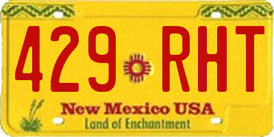 NM license plate 429RHT