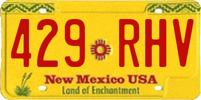 NM license plate 429RHV