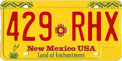 NM license plate 429RHX