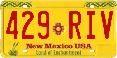 NM license plate 429RIV