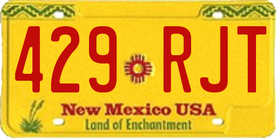 NM license plate 429RJT