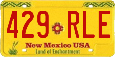 NM license plate 429RLE