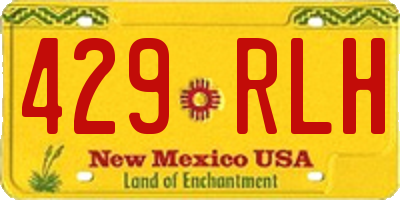 NM license plate 429RLH