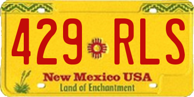 NM license plate 429RLS