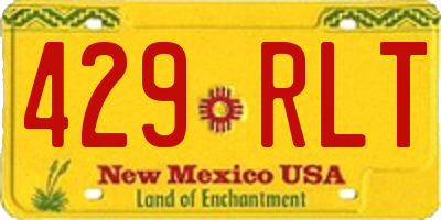 NM license plate 429RLT