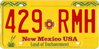 NM license plate 429RMH
