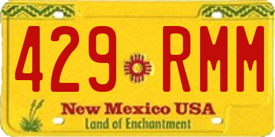 NM license plate 429RMM