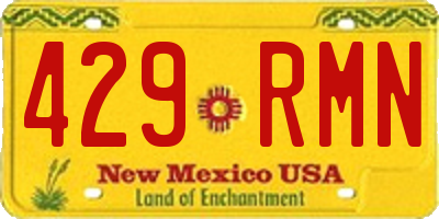 NM license plate 429RMN