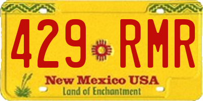 NM license plate 429RMR