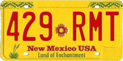NM license plate 429RMT