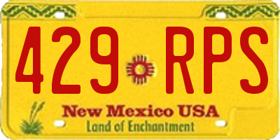 NM license plate 429RPS