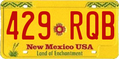 NM license plate 429RQB