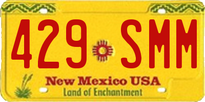 NM license plate 429SMM