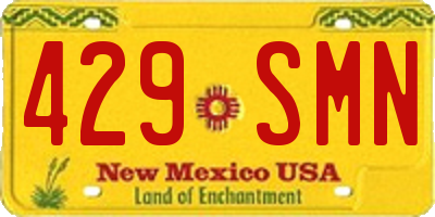 NM license plate 429SMN