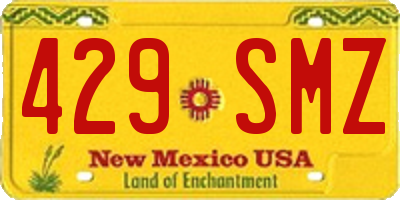 NM license plate 429SMZ