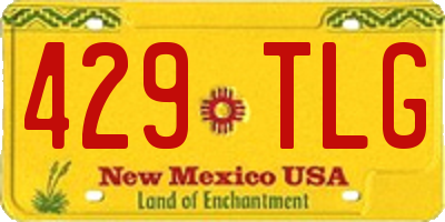 NM license plate 429TLG