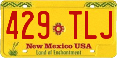NM license plate 429TLJ