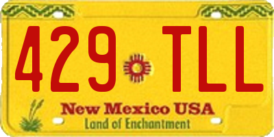 NM license plate 429TLL