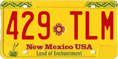 NM license plate 429TLM