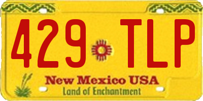 NM license plate 429TLP