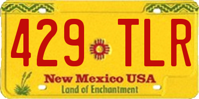 NM license plate 429TLR