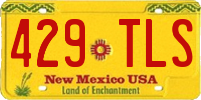 NM license plate 429TLS
