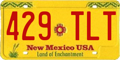 NM license plate 429TLT