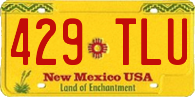 NM license plate 429TLU