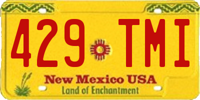NM license plate 429TMI