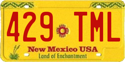 NM license plate 429TML