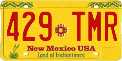 NM license plate 429TMR
