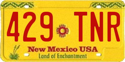 NM license plate 429TNR