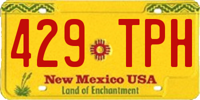 NM license plate 429TPH