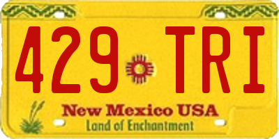 NM license plate 429TRI