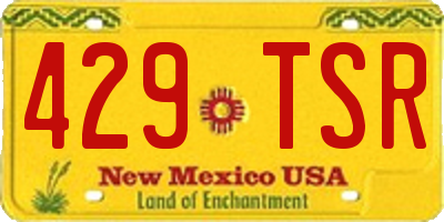 NM license plate 429TSR