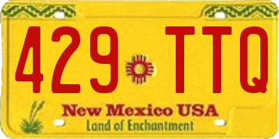 NM license plate 429TTQ
