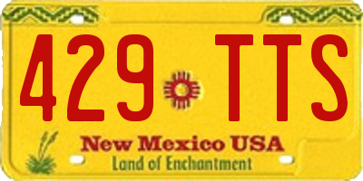 NM license plate 429TTS