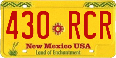 NM license plate 430RCR