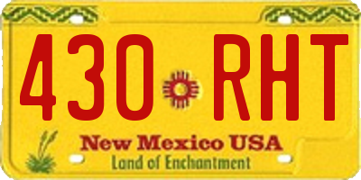 NM license plate 430RHT