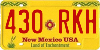 NM license plate 430RKH