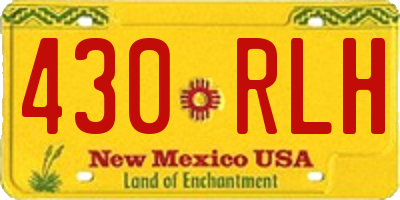 NM license plate 430RLH