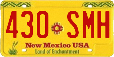 NM license plate 430SMH