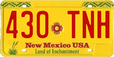 NM license plate 430TNH
