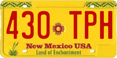 NM license plate 430TPH