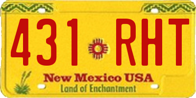 NM license plate 431RHT
