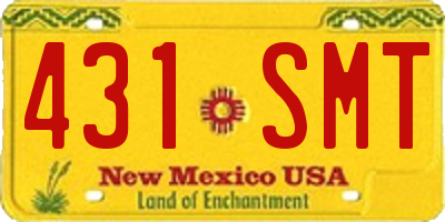 NM license plate 431SMT