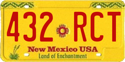 NM license plate 432RCT